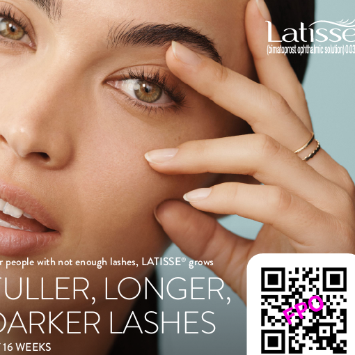 Latisse® Editable QR Code Counter Cards Allergan Brandbox